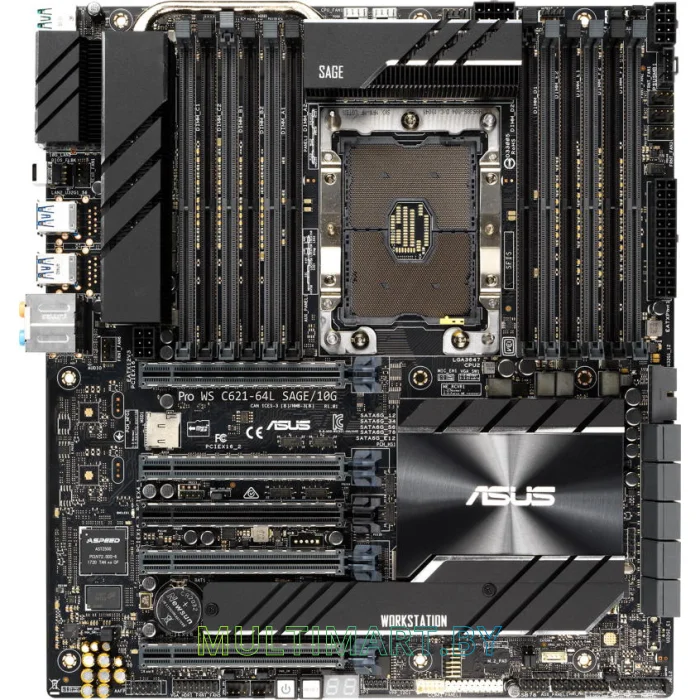 Материнская плата ASUS Pro WS C621-64L SAGE/10G (90SW00S0-M0EAY0)
